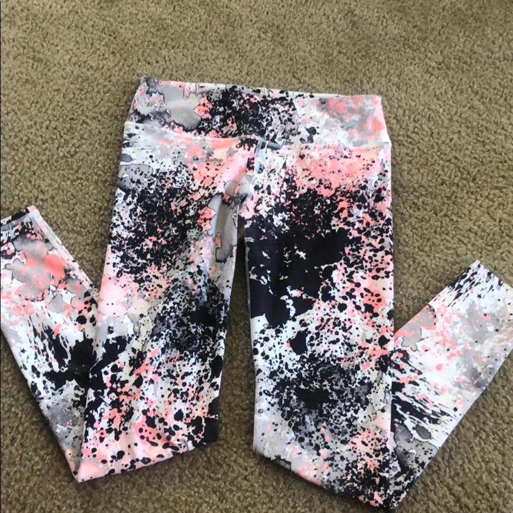 Fabletics multi colored mid rise leggings